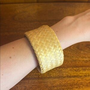 Woven Straw Bangle Bracelet